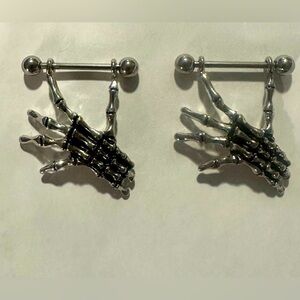 Artisan Owl Nipple Piercing 14 gauge Jewelry